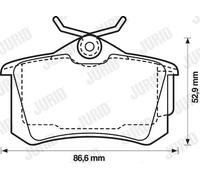 JURID 573005J Kit pastiglie freni