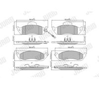 JURID 573034J Kit pastiglie freno, Freno a disco per MERCEDES-BENZ
