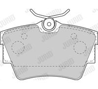 JURID 573059J Kit pastiglie freno, Freno a disco per FIAT,NISSAN,OPEL,RENAULT,VA