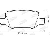 JURID 573082J Kit pastiglie freno, Freno a disco per MERCEDES-BENZ