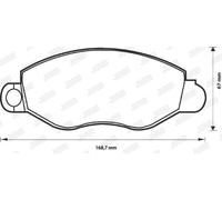 JURID 573110J Kit pastiglie freno, Freno a disco per FORD Transit