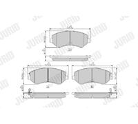 JURID 573118J Kit pastiglie freni