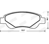 JURID 573135J Kit pastiglie freni