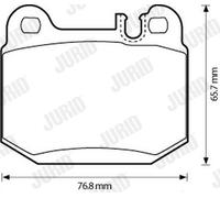 JURID 573147J KIT PASTIGLIE FRENO, FRENO A DISCO