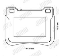 JURID 573177J Kit pastiglie freno, Freno a disco per MERCEDES-BENZ