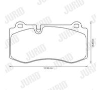 JURID 573178J Kit pastiglie freno, Freno a disco per MERCEDES-BENZ