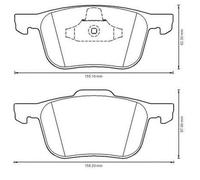 JURID 573209J Kit pastiglie freni Anteriore adatto per MERCEDES-BENZ SL (R230)
