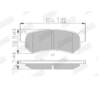 JURID 573216J Kit pastiglie freno, Freno a disco per CHEVROLET,DAEWOO
