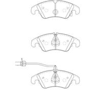 JURID 573247JC Kit pastiglie freni