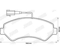 JURID 573261J Kit pastiglie freni