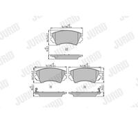 JURID 573270J Kit pastiglie freno, Freno a disco per CHEVROLET,OPEL,SAAB,VAUXHAL