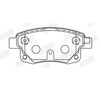 JURID 573277J Kit pastiglie freno, Freno a disco per FORD