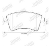 JURID 573284J Kit pastiglie freno, Freno a disco per MERCEDES-BENZ,RENAULT