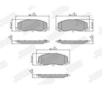 JURID 573326J Kit pastiglie freno, Freno a disco per OPEL,SAAB,VAUXHALL