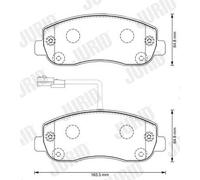 Pastiglie freno 573357J JURID per NISSAN OPEL RENAULT