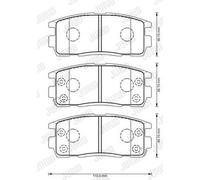 JURID 573386J Kit pastiglie freno, Freno a disco per OPEL Antara