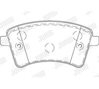 JURID 573414J Kit pastiglie freno, Freno a disco per MERCEDES-BENZ,RENAULT