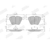 JURID 573457J Kit pastiglie freno, Freno a disco per BMW