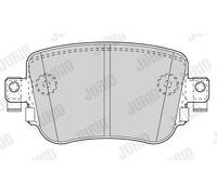 JURID 573603J Kit pastiglie freno, Freno a disco per AUDI,SEAT,SKODA,VW