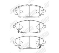 JURID 573611J Kit pastiglie freno, Freno a disco per MAZDA
