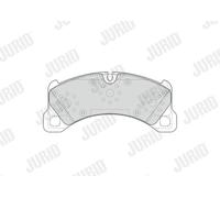 JURID 573618J Kit pastiglie freno, Freno a disco per PORSCHE