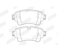 JURID 573629J Kit pastiglie freni