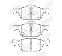 JURID 573670J Kit pastiglie freno, Freno a disco per HONDA