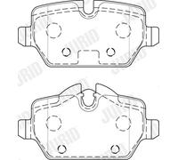 JURID 573755J Kit pastiglie freno, Freno a disco per MINI