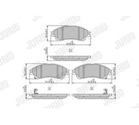 JURID 573777J Kit pastiglie freno, Freno a disco per SUZUKI