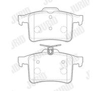JURID 573800J Kit pastiglie freno, Freno a disco per JAGUAR