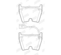JURID 573809J Kit pastiglie freno, Freno a disco per AUDI Q3, A3, TT