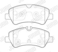 JURID 573836J Kit pastiglie freno, Freno a disco per FORD
