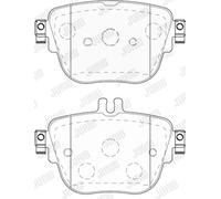JURID 573845J KIT PASTIGLIE FRENO, FRENO A DISCO