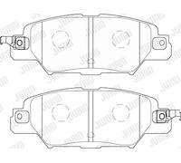 JURID 573858J Kit pastiglie freno, Freno a disco per MAZDA CX-5