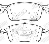 JURID 573862J Kit pastiglie freno, Freno a disco per CITROËN,OPEL,PEUGEOT,TOYOTA