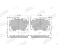JURID 573868J Kit pastiglie freno, Freno a disco per MERCEDES-BENZ