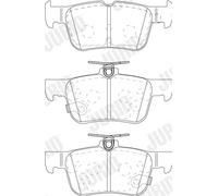 JURID 573881J Kit pastiglie freno, Freno a disco per FORD,FORD USA