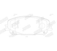 JURID 573900J KIT PASTIGLIE FRENO, FRENO A DISCO