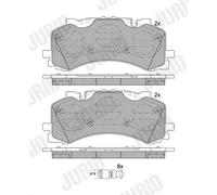 JURID 573902J Kit pastiglie freno, Freno a disco per AUDI,VW