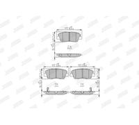 JURID 573974J KIT PASTIGLIE FRENO, FRENO A DISCO