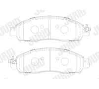 JURID 574029J Kit pastiglie freno, Freno a disco per NISSAN