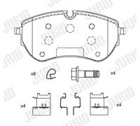 JURID 574046J Kit pastiglie freno, Freno a disco per VW