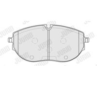 JURID 574078J Kit pastiglie freno, Freno a disco per VW