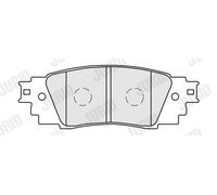 JURID 574088J Kit pastiglie freno, Freno a disco per TOYOTA