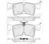 JURID 574281J Kit pastiglie freno, Freno a disco per VW