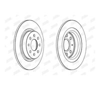 JURID Dischi-Freno Ø264 MM Pieno per Fiat Punto 199_199 Grande Opel