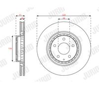 JURID Dischi Freno 320x28mm Per Mazda CX-5 2.2 D AWD 6 Kombi GJ GL GH 2x