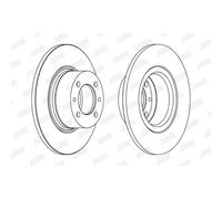 JURID Dischi Freno Anteriore Ø252 MM Pieno per lada 1200-1600 Nova Toscana
