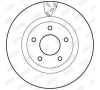 JURID Dischi Freno Anteriore Ø294 MM Ventilato per Mitsubish ASX Patriot Compass
