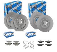 JURID Dischi Freno + Pastiglie Frontale + Posteriore Adatto A per BMW 1er E87